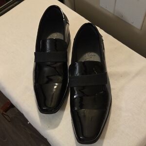 Calvin Klein Glossy Black Loafers Size  8